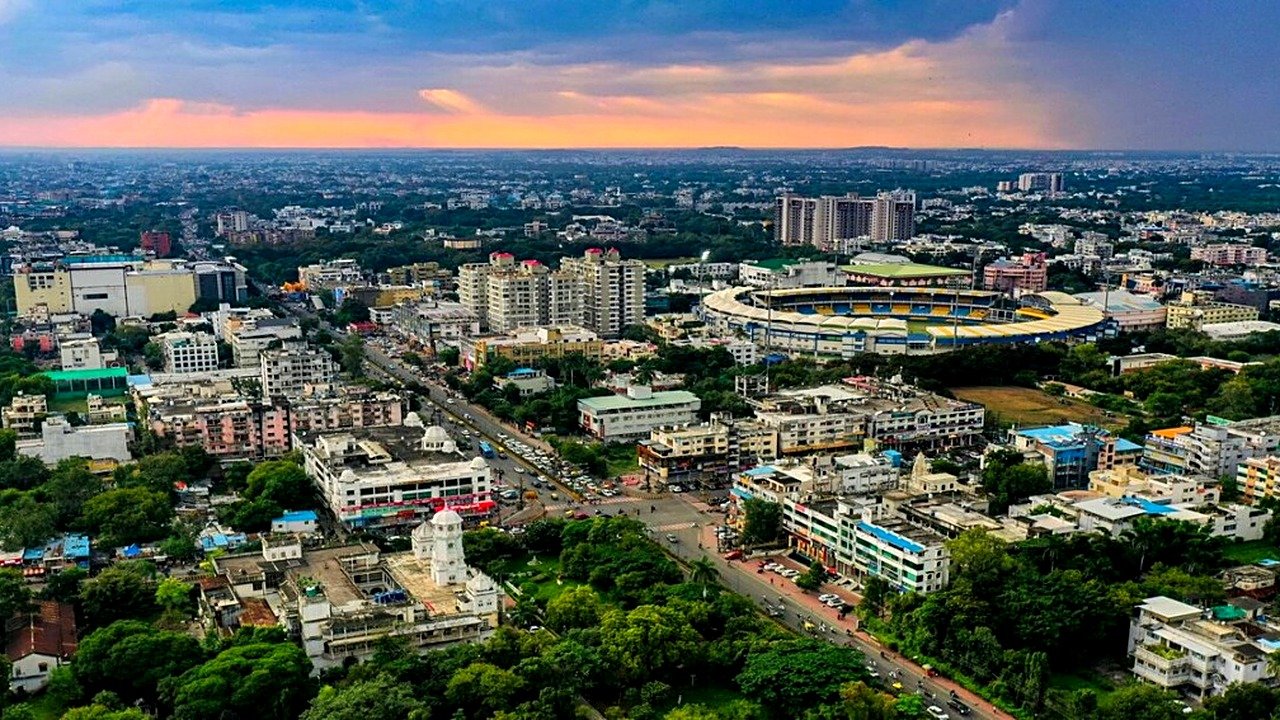 इंदौर शहर का विहंगम दृश्य