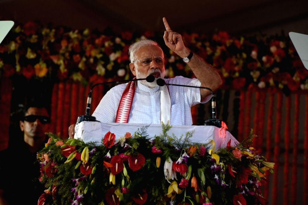 प्रधानमंत्री नरेंद्र मोदी — विकसित भारत संकल्प सभा में वर्चुअल संबोधन