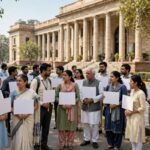 Employees protesting in Bhopal over dearness allowance demand (symbolic photo)