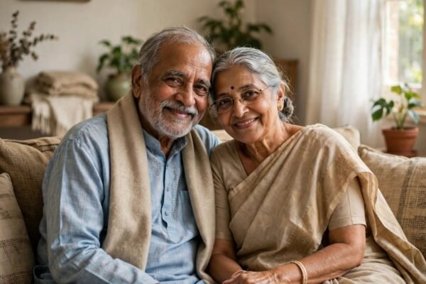 Symbolic image — elderly couple at home