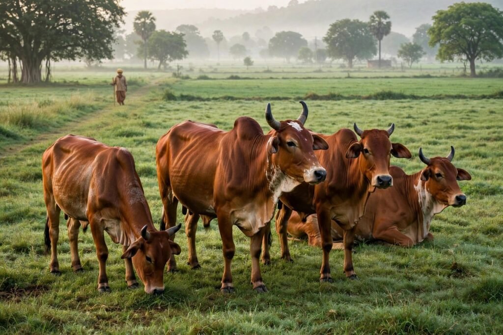 सांकेतिक चित्र: डेयरी फार्म में गायें