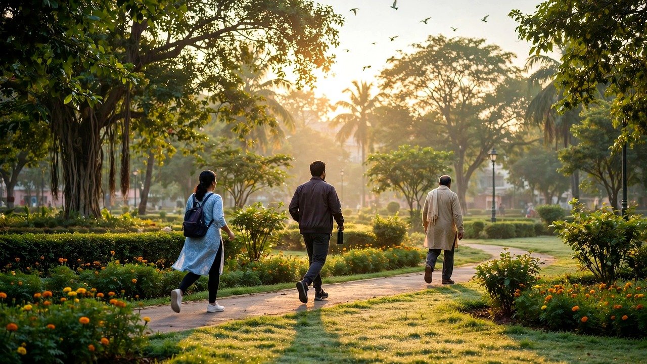 सुबह की तेज़ सैर — आज का हेल्थ टिप