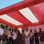 महू में निःशुल्क चिकित्सा शिविर का दृश्य