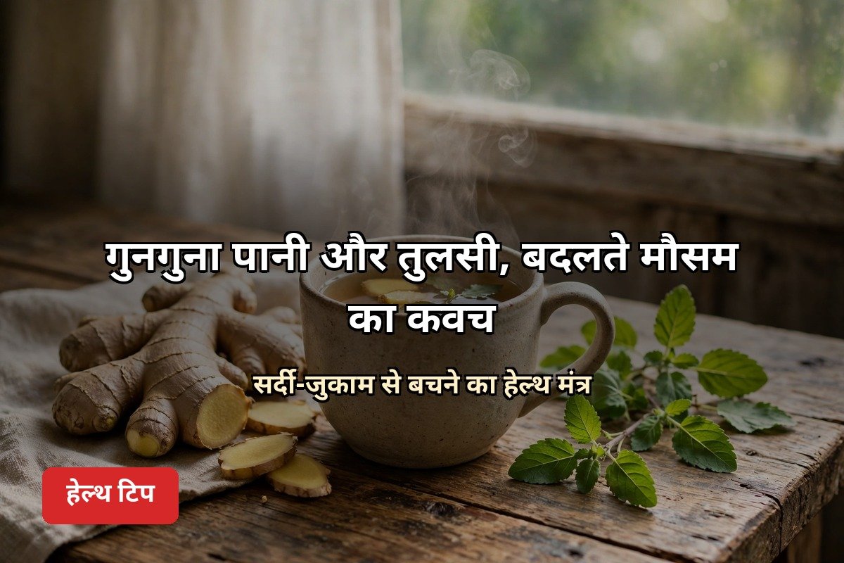 गुनगुना पानी और तुलसी हेल्थ टिप
