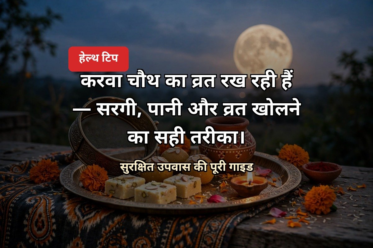करवा चौथ व्रत सुरक्षित हेल्थ टिप
