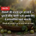दिवाली की सफाई में धूल से बचाव हेल्थ टिप