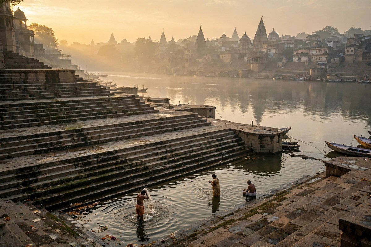 Simhastha 2028: ghats on the Shipra river — symbolic image
