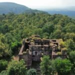 सिंग्रामपुर में कैबिनेट बैठक की तैयारियों के बीच सिंगौरगढ़ किले का हवाई दृश्य — फोटो: ANI