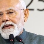 Prime Minister Narendra Modi addressing the Bloomberg New Economy Forum in New Delhi