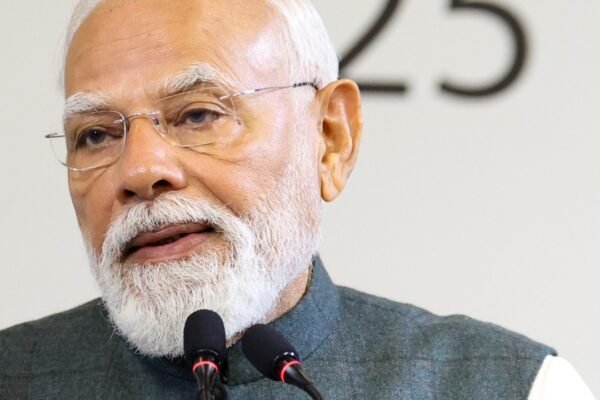 Prime Minister Narendra Modi addressing the Bloomberg New Economy Forum in New Delhi