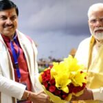 Prime Minister Narendra Modi with Madhya Pradesh Chief Minister Dr. Mohan Yadav.