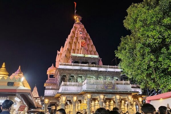 Mahakaleshwar temple at night, Ujjain